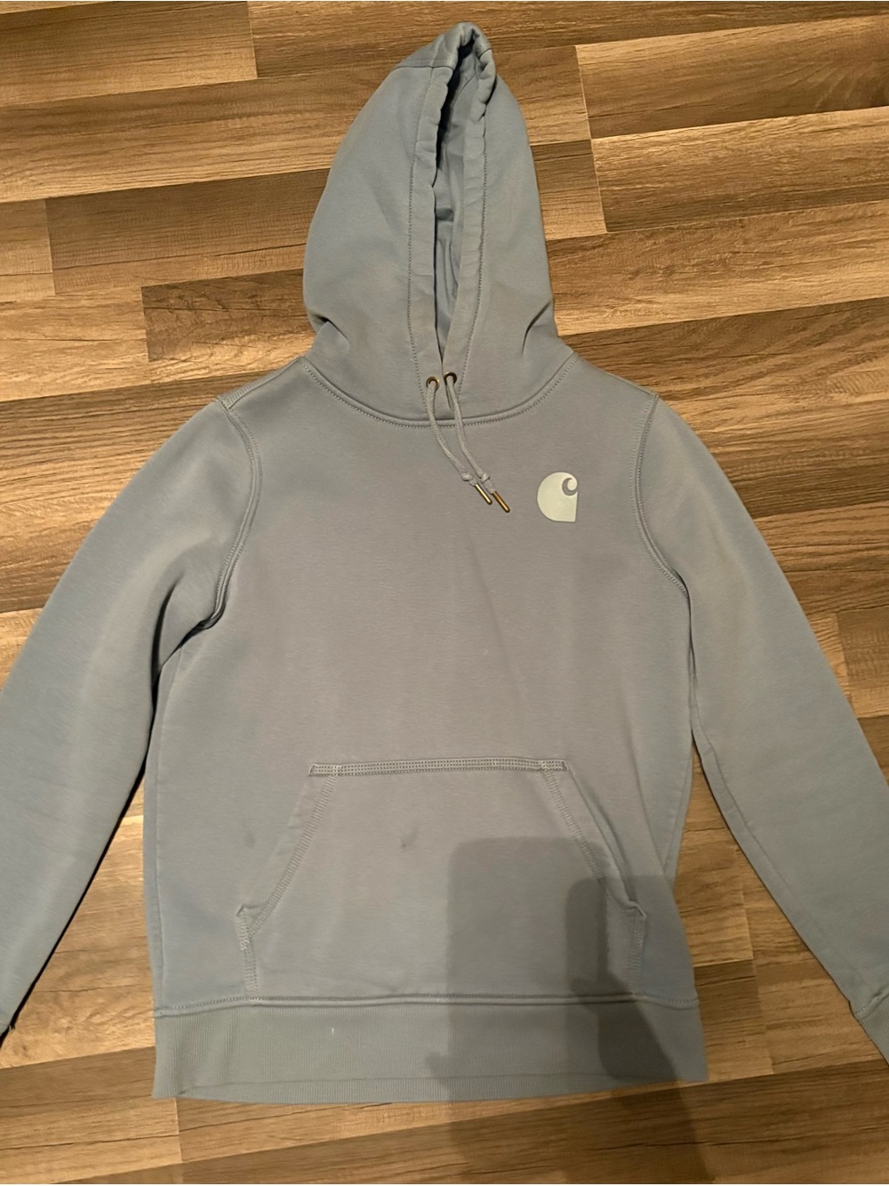 Carhartt Women’s Light Gray Turtleneck Pullover Hoodie